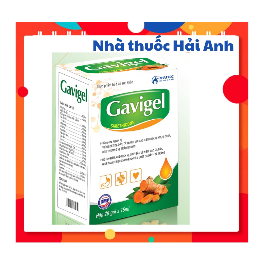 DẠ DÀY GAVIGEL - Hỗ trợ điều trị bệnh dạ dày- Trào ngược - Hộp 20 gói