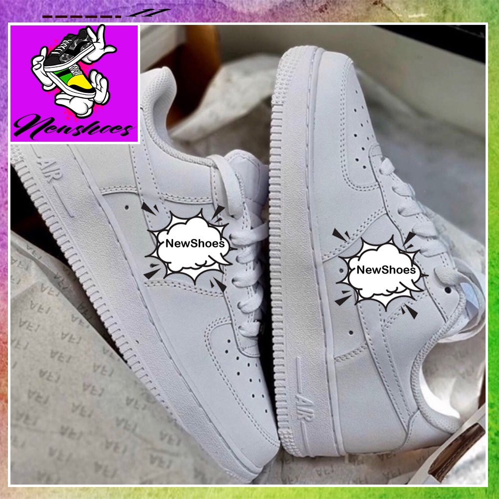 Giày_NIKE Thể Thao Nam Nữ, Giày AIR FORCE 1 AF1 Trắng Hàng Cao Cấp Full Box+Bill