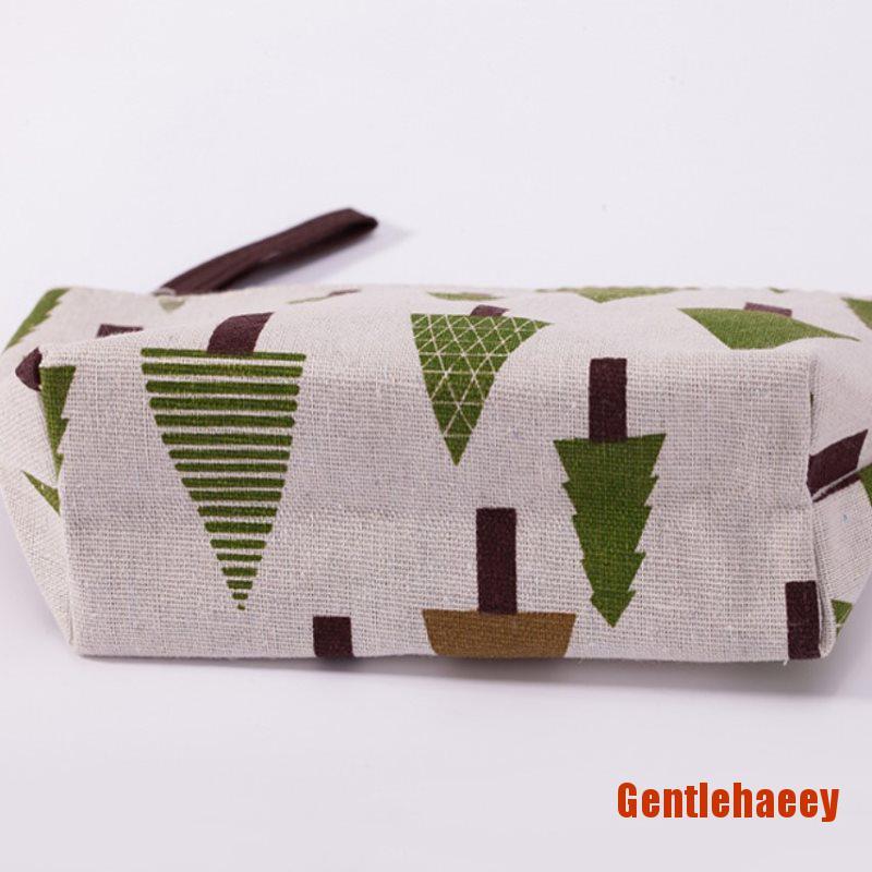 GENEY Canvas Makeup Bags Travel Lady Storage Bag Ladies Fabric Coin Purse Co