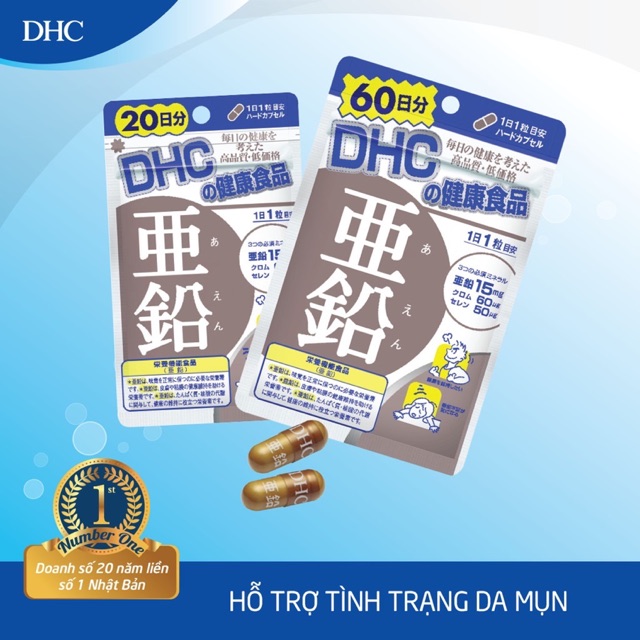 Viên bổ sung kẽm DHC 60v