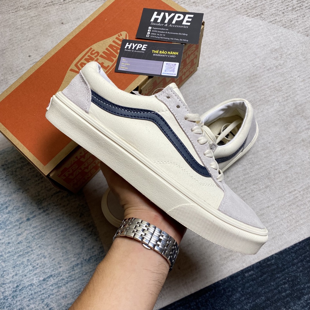 Giày sneaker nam nữ đi học: Vans Style 36 White Black (Trắng/Đen) - HYPE Sneaker | Bản 1:1 chuẩn