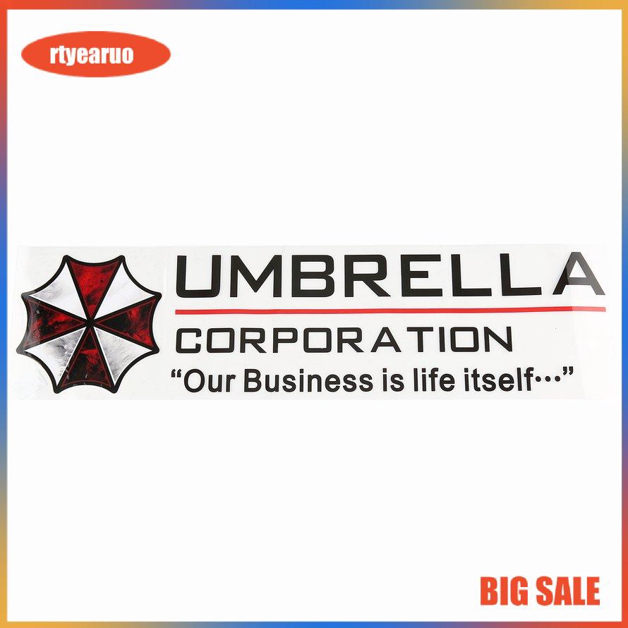 Sticker Dán Trang Trí Xe Hơi Hình Biểu Tượng Umbrella Corporation Chống Thấm Nước