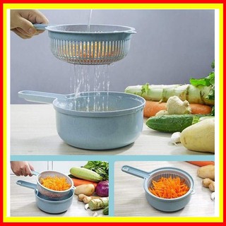 Bộ Nạo Củ Quả Lúa Mạch Đa Năng, Dụng Nhà Bếp Thông Minh (Dụng Cụ Bào Sợi, Thái Lát, Cắt Rau Củ Quả Đa Năng