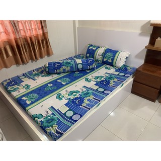 Trọn bộ ga gối thun lạnh 3D Hàn Quốc - Mã 03
