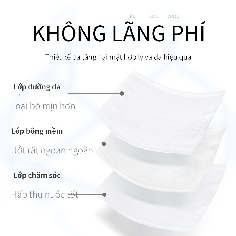 Set 50 miếng bông tẩy trang SOON PURE tiện dụng