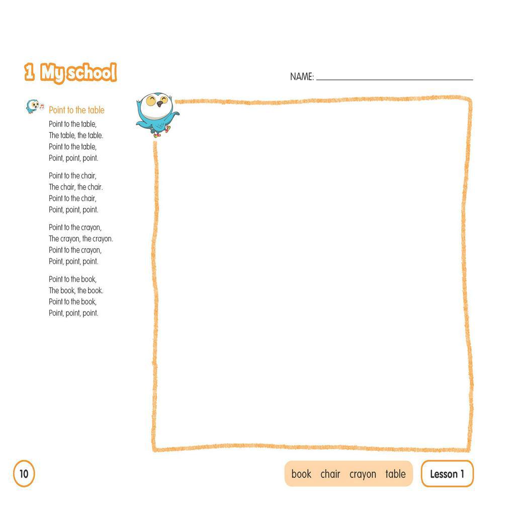 Sách - DTPbooks - Learn With Ollie 1 Student's Book with Sticker & Pop-Out