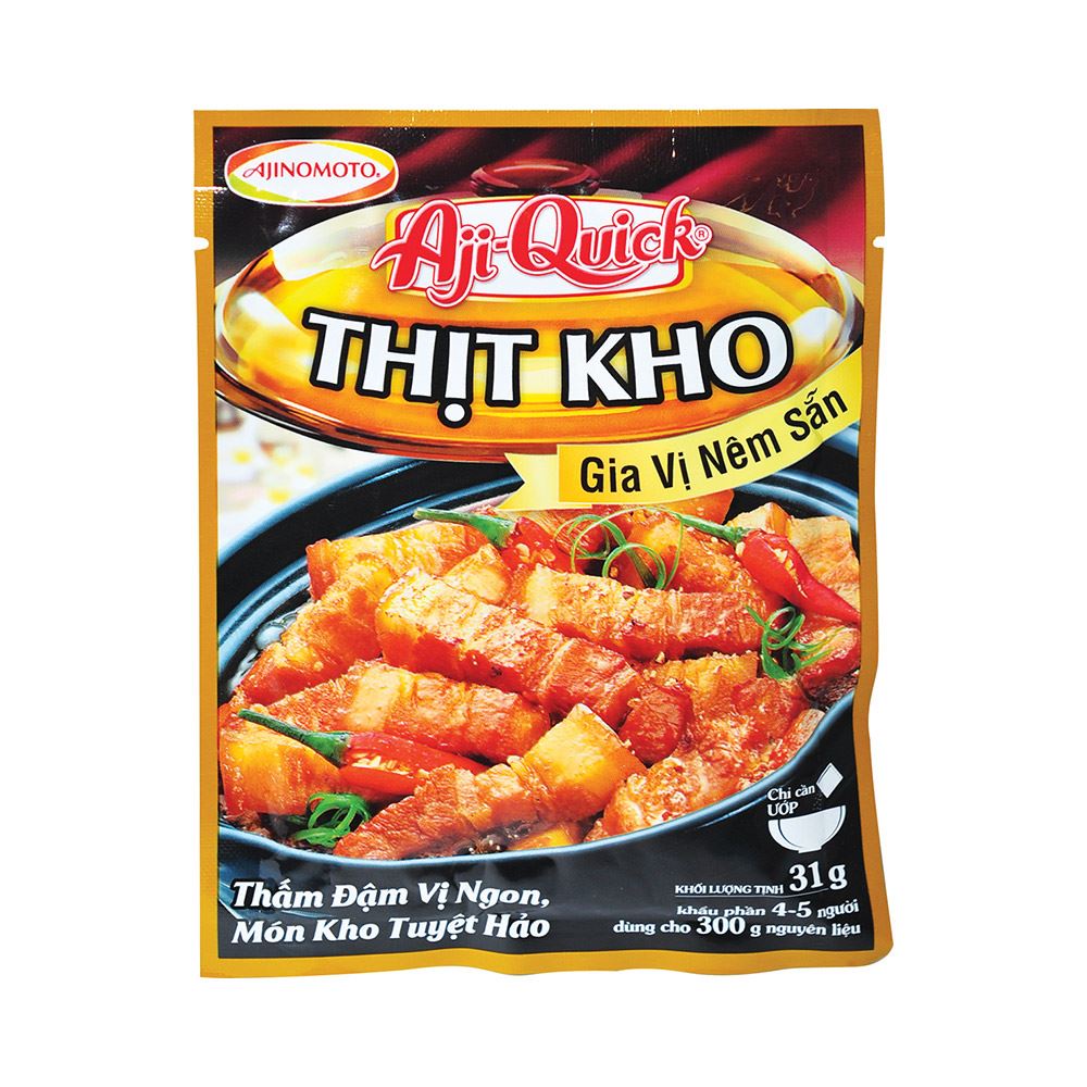 Gia Vị Nêm Sẵn Aji-Quick Ajinomoto Gói Nhỏ Nhiều Mùi Vị