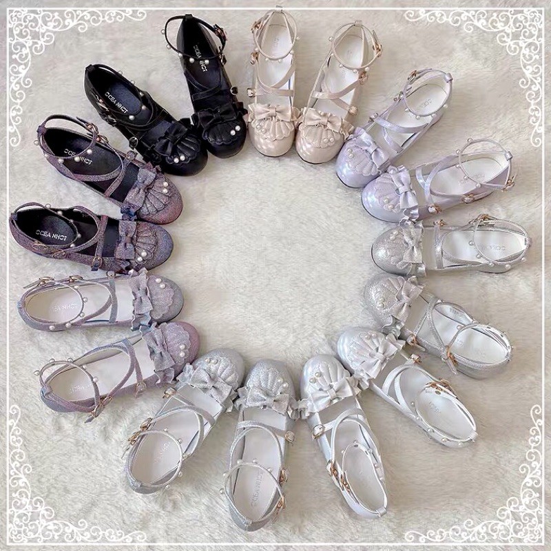 Giày LOLITA galaxy vỏ xò sequin chính hãng