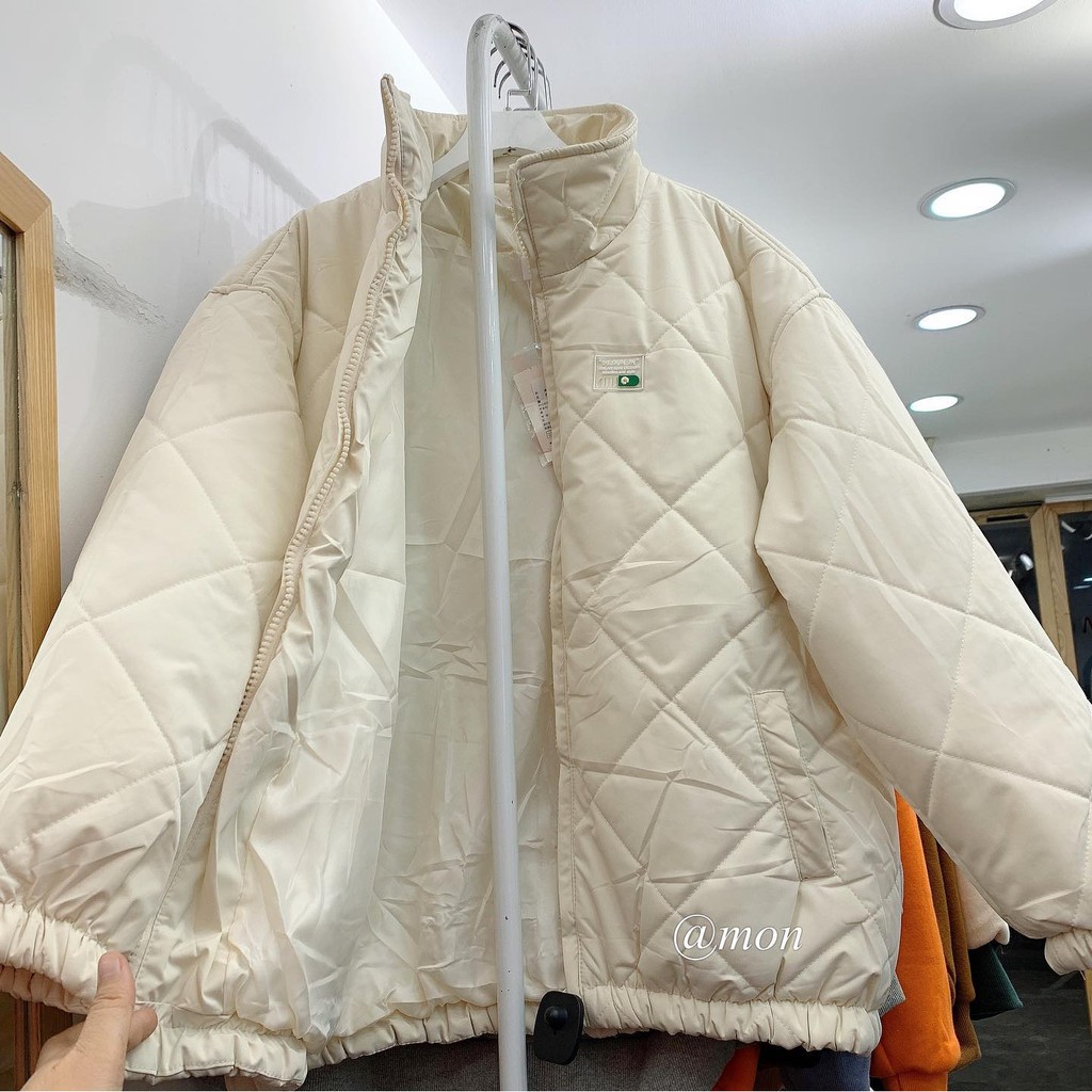 2101144 Áo phao chám logo - áo phao nữ ulzzang freesize | BigBuy360 - bigbuy360.vn