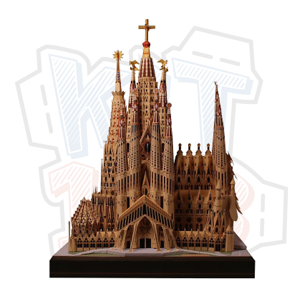 Mô hình giấy kiến trúc Vương cung thánh đường Tây Ban Nha Sagrada Familia – Spain