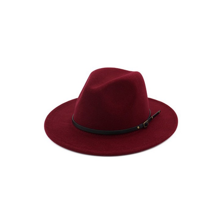 Mũ Phớt Fedora Nam Nữ Rộng Vành Chất Liệu Nỉ FN3, Nón Phớt Vintage Chụp Ảnh, Đi Biển Viền Khoá Da Đen Nhỏ - Tại Hà Nội