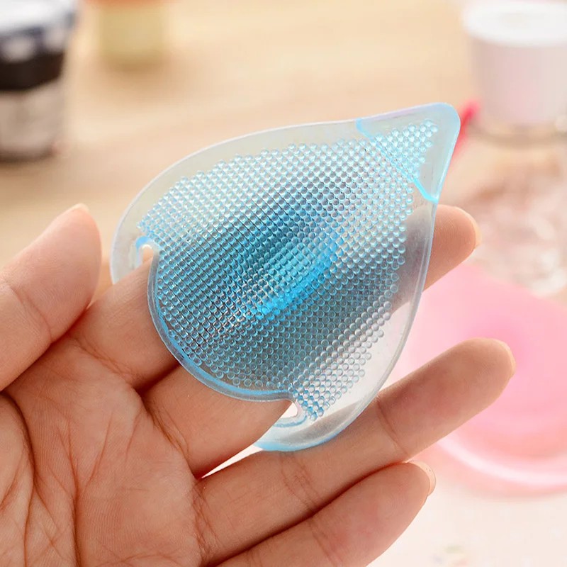 Miếng đệm Silicone hỗ trợ kẻ mắt chuốt mi mascara tiện lợi Pad rửa mặt Silicon PHUK107