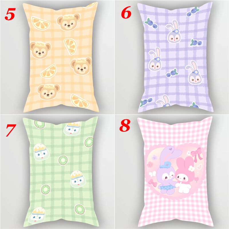Vỏ Gối Hình Chữ Nhật In Hoạt Hình StellaLou & Linaell & CookieAnn & Olu Mel & ShellieMay & Gelatoni Một Mặt Bằng Polyeste Trang Trí Nhà Cửa