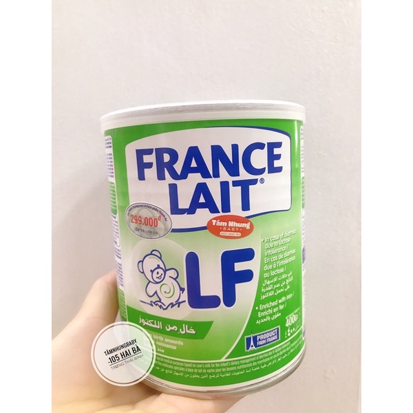 Sữa Fance Lait LF 400g ( cho trẻ tiêu chảy , không dung lạp Lactose)