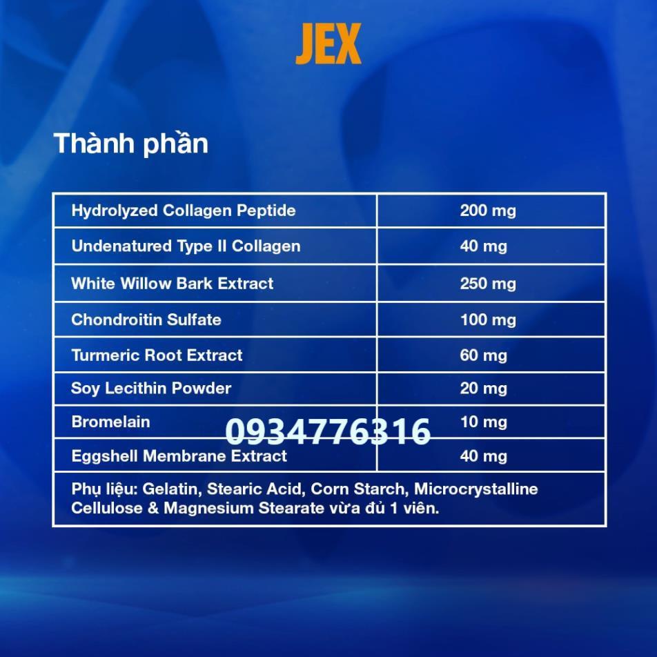 Viên uống JEX giảm đau, bảo vệ xương khớp (15 viên)
