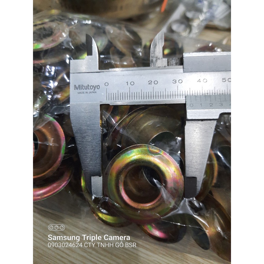 Khoen ore 16mm  Chân cao 10mm Khuy mắt cáo Chuyên dùng đóng bạt xe tải Bằng sắt xi màu Túi 100 cái + 100 long đền