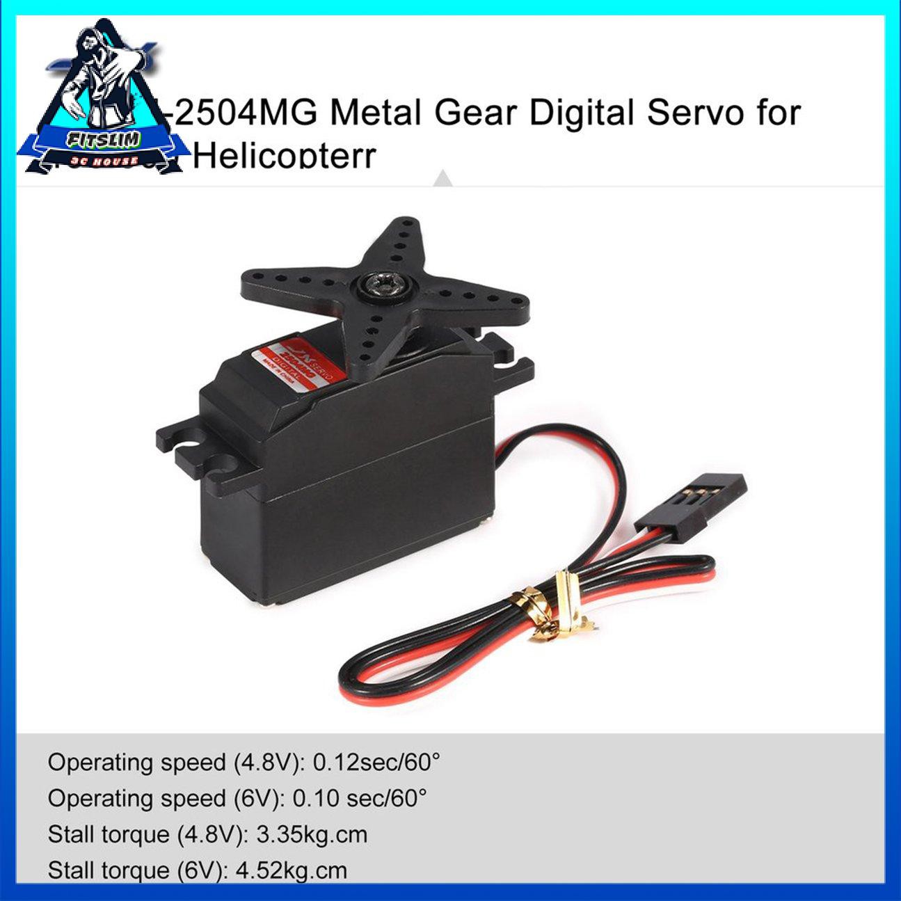 JX PDI-2504MG Core Motor Metal Gear Digital Servo cho Máy bay trực thăng RC 450 500