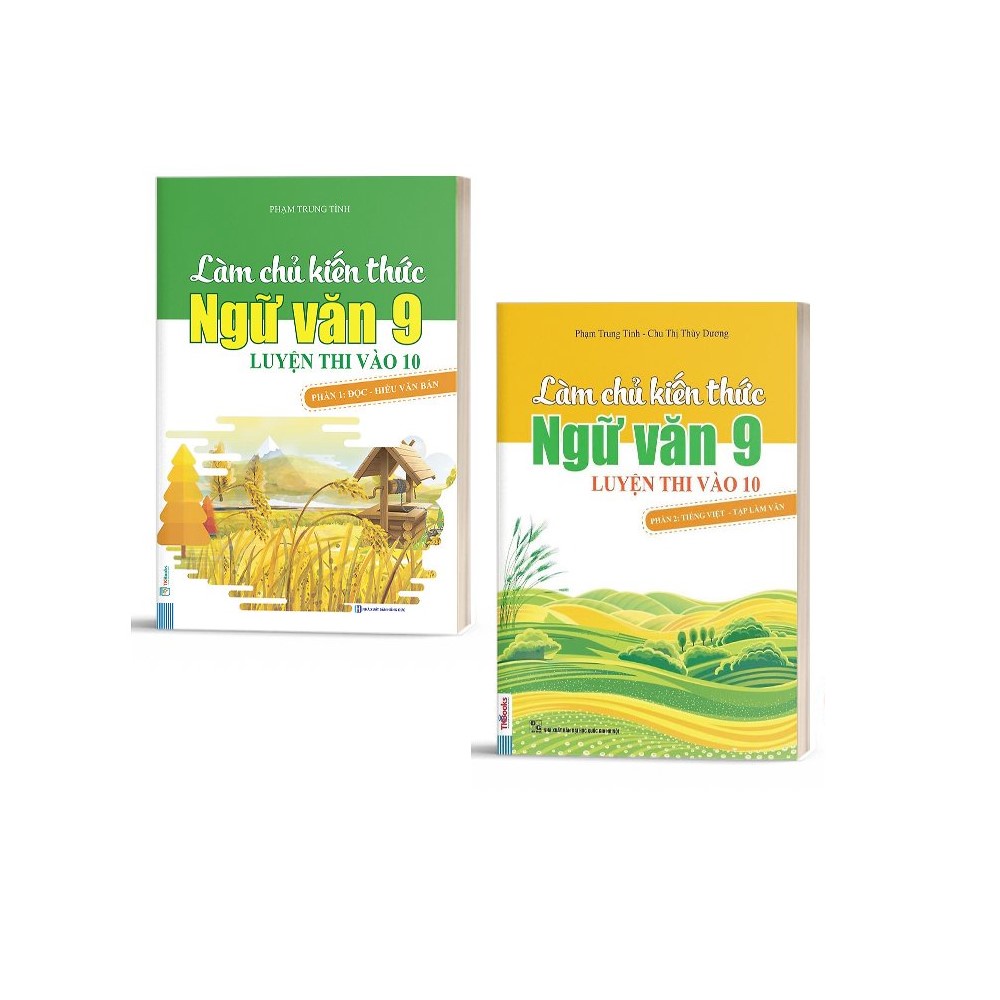 Sách - Combo Làm chủ kiến thức Toán + Ngữ văn 9 ôn thi vào 10