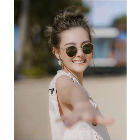 Kính mát nữ chính hãng Rayban Classic Round mắt tròn gọng vàng mã RB3447 - Size 53mm