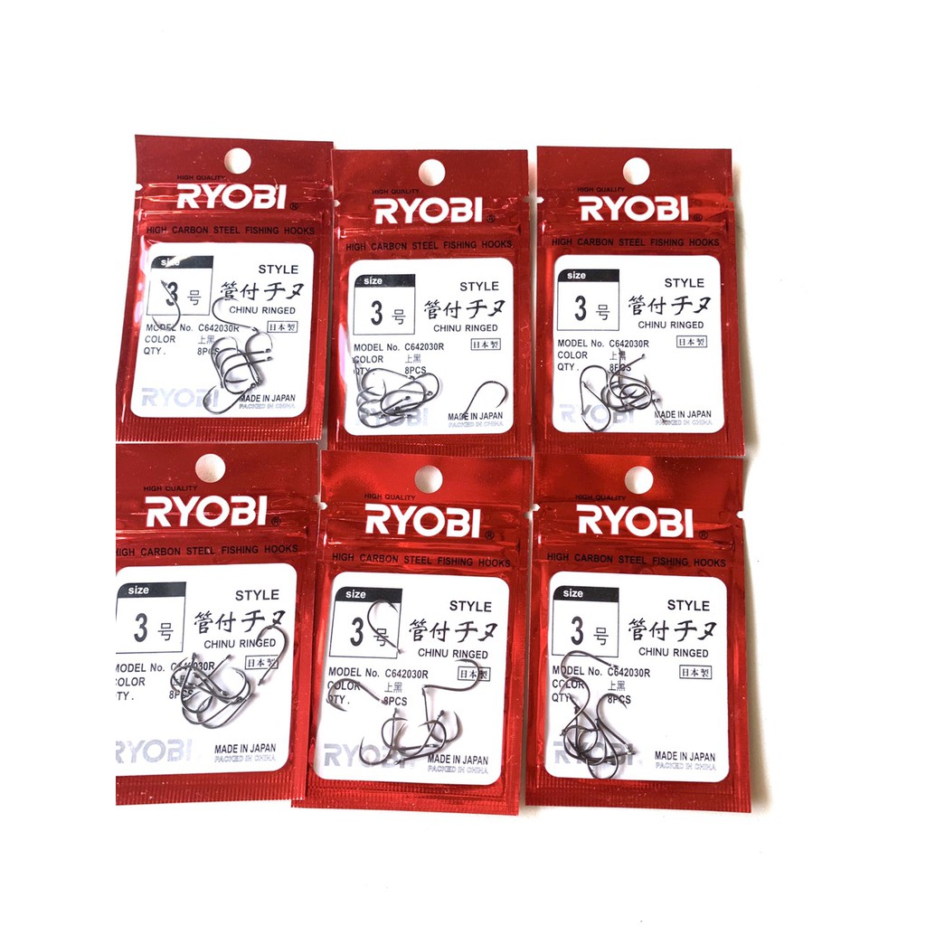 Lưỡi Câu Cá cao cấp RYOBI , siêu bền , có nghạnh, chất liệu titan ( đồ câu coye )