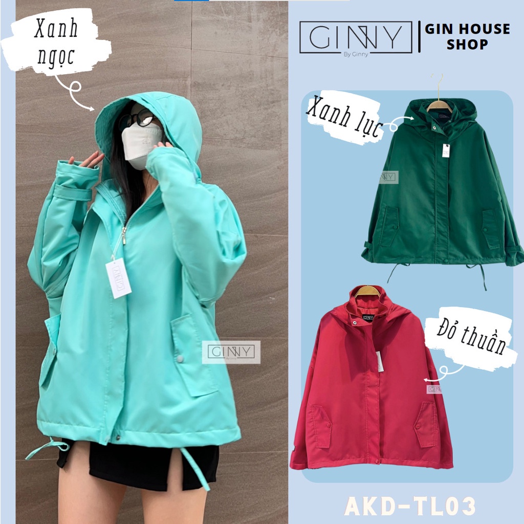 Áo Khoác Dù 2 Lớp MILINA GINNY | Chất Dù 2 Lớp Siêu Xịn | Phong Cách Trẻ Trung Năng Động