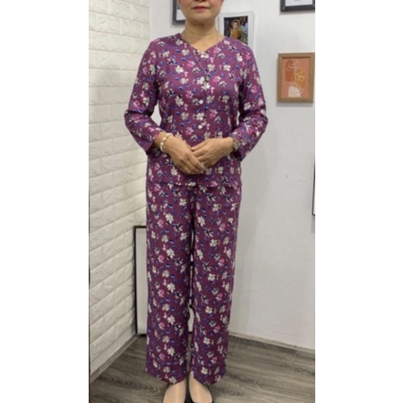 Bà già túi thun lạnh tay dài