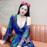 Đầm Ngủ, đồ ngủ  Nữ 2 dây Sexy lụa satin - latin siêu mát giá sỉ - Freeship