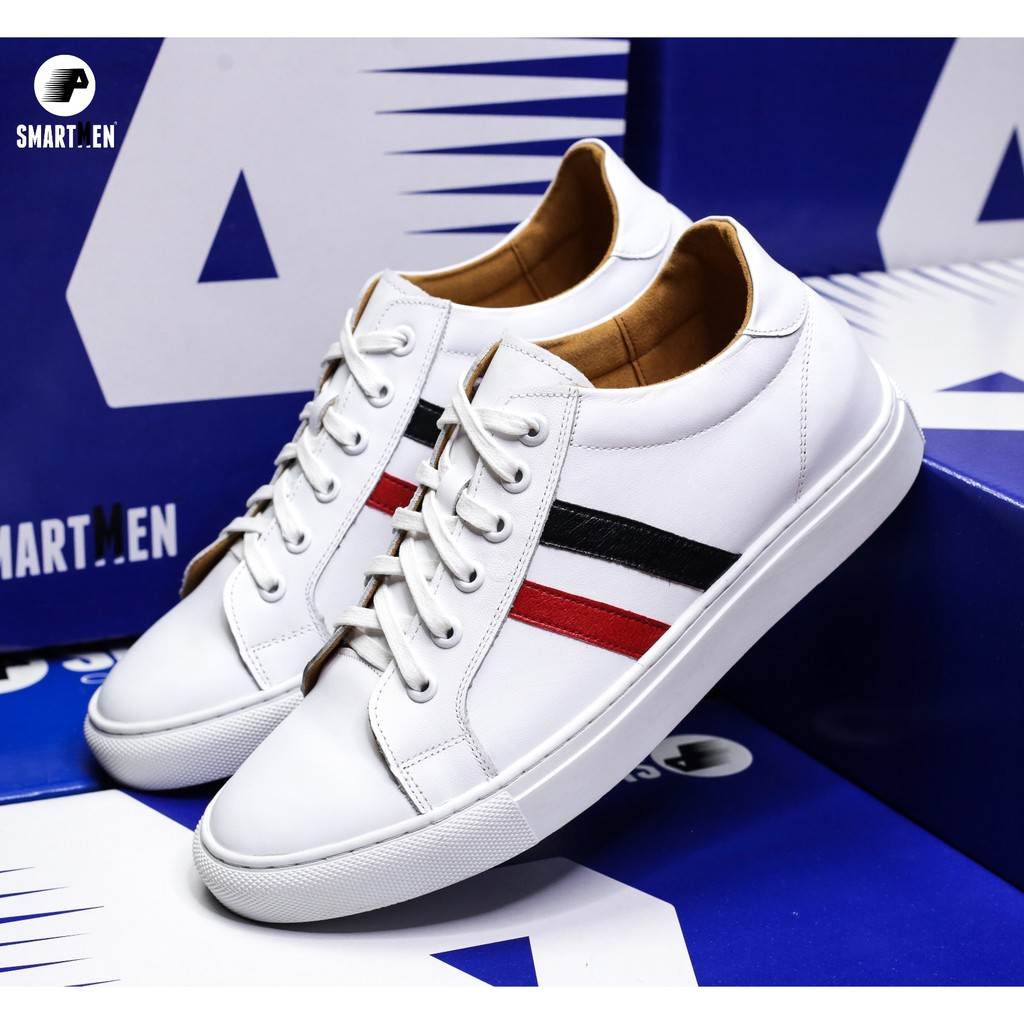 Giày thể thao tăng chiều cao SmartMen GD677 Trắng