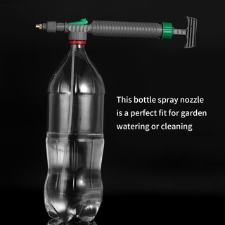 High Pressure Air Pump Manual Sprayer Adjustable Drink Bottle Spray Head Nozzle Garden Watering Tool