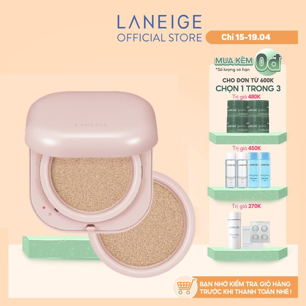 Phấn Nước Căng Bóng 24H LANEIGE NEO Cushion Glow 15gx2