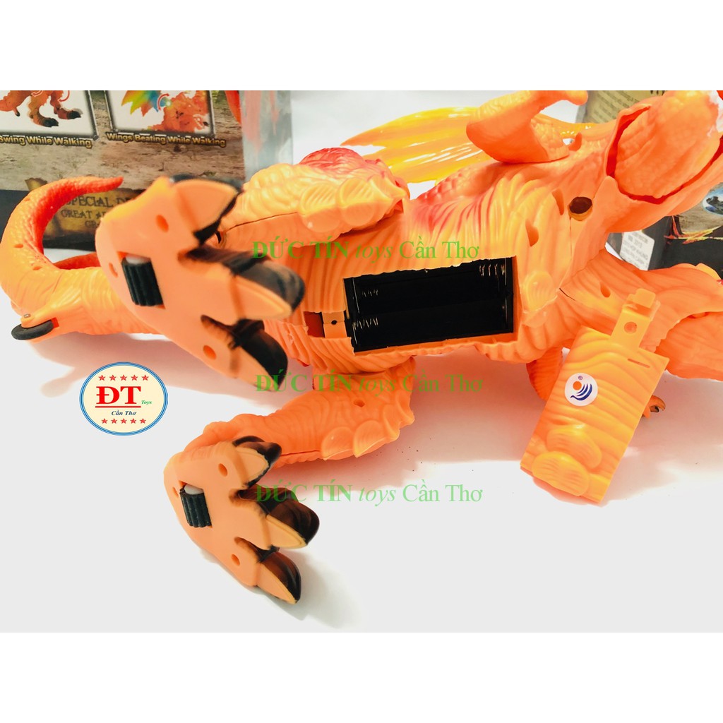 ĐỒ CHƠI KHỦNG LONG CÁNH 2 ĐẦU CHẠY PIN MÌNH GAI