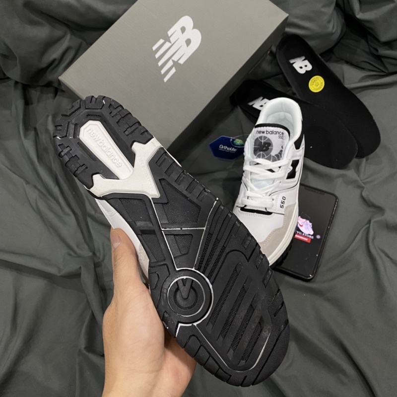 GIÀY NEW.BALANCE 550 WHITE BLACK 1:1 SC [ FULL BOX + FREE SHIP ] | BigBuy360 - bigbuy360.vn