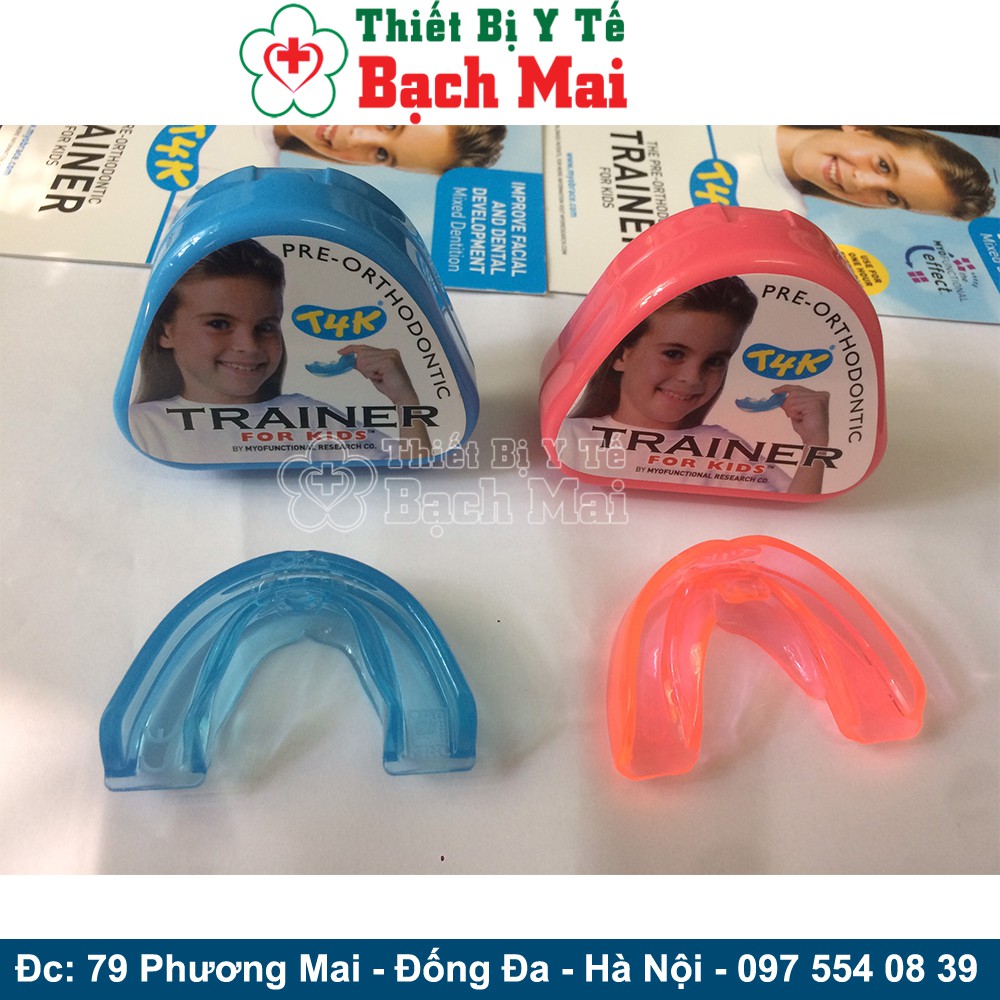 Máng Chỉnh Răng Cho Trẻ Trainer For Kids T4K Hồng- Xanh Nhập Khẩu Chính Hãng Úc