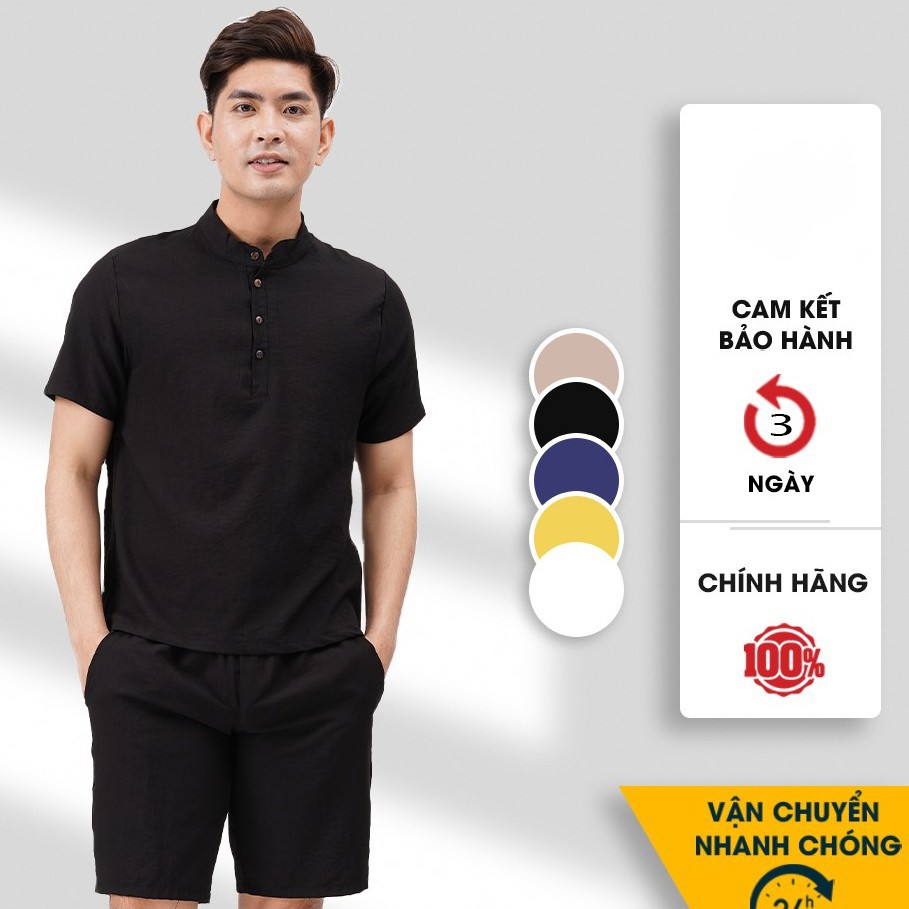 Bộ Đũi Nam Đồ Bộ mùa hè quần áo cộc tay đẹp cao cấp BD33 Y