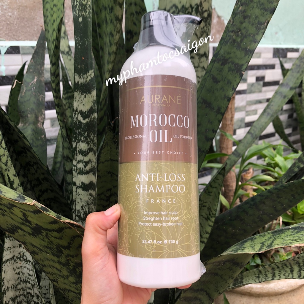 AURANE_PHÁP Combo Dầu gội xả chống rụng tóc AURANE MOROCCO OIL ANTI-LOSS 750mlx2