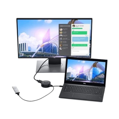 Bộ chuyển đổi Dell DA300/DA310 - USB C to HDMI/VGA/DP/Ethernet/USBC/USB-A - Hàng Chính Hãng