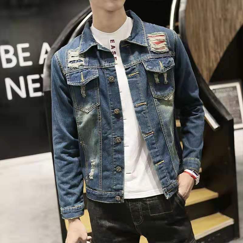 (DL010) ÁO BÒ NAM XANH NAVY XƯỚC BỤI BẶM