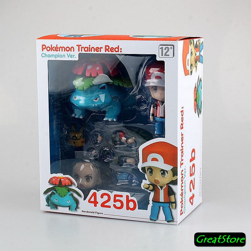 Mô hình RED và các Pokemon 425a, 425b , 425c Q mode cử động được