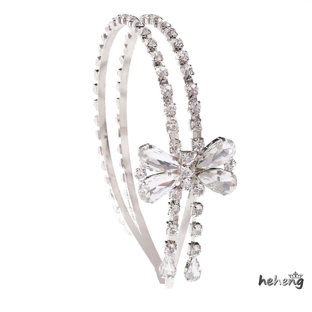 Băng Đô Cài Tóc Đính Đá Nhân Tạo Có Thể Điều Chỉnh Kích Thước