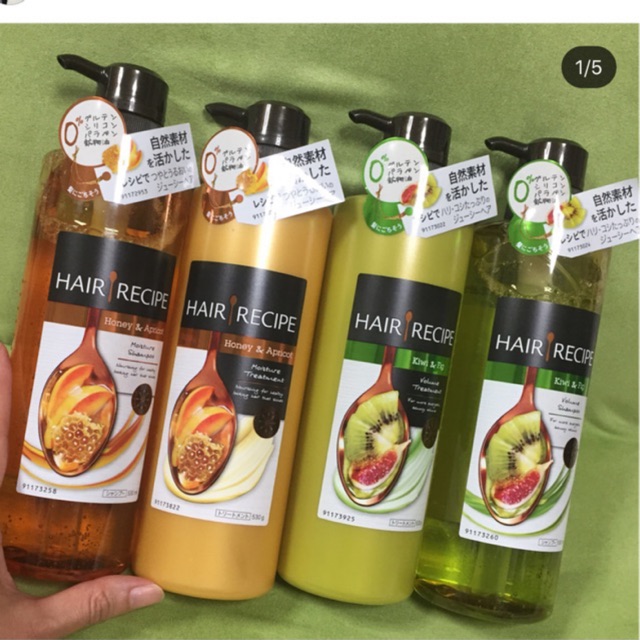 Dầu Gội Đầu Hair Recipe Honey Apricot Enrich Moisture dành cho tóc khô, xơ.