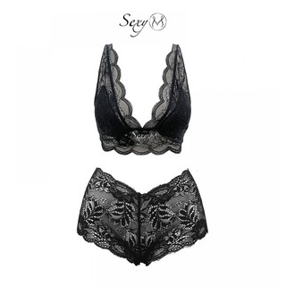 Set áo và quần lót đùi ren a95q21 sexy m