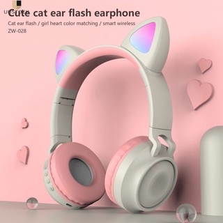 Tai Nghe Bluetooth 5.0 Không Dây Hình Tai Mèo Đáng Yêu Cho Nữ