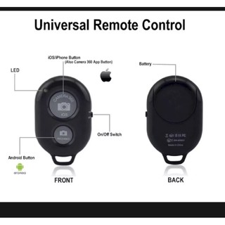 Remote bluetooth chụp hình điện thoại từ xa (màu đen)