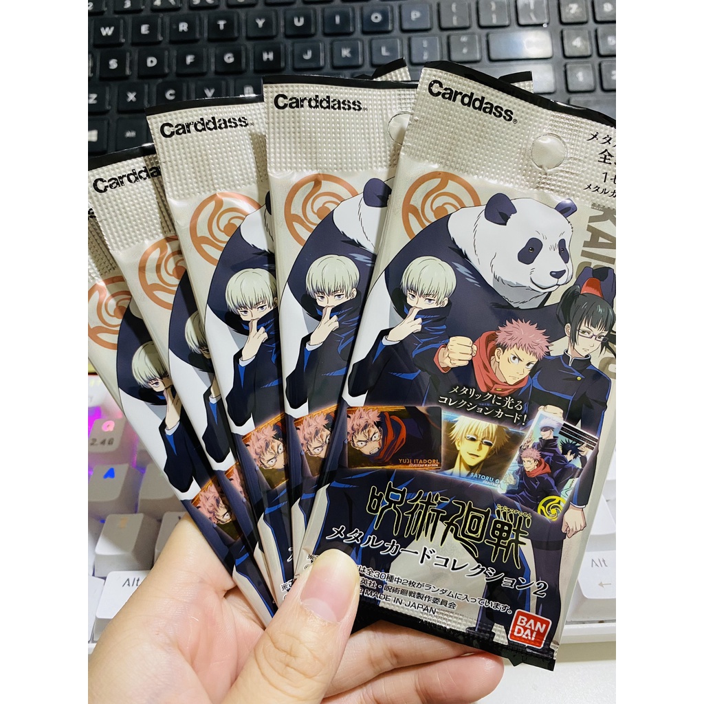 Jujutsu Kaisen Metal card ver1 ver2 thẻ nhân phẩm thẻ card bo góc