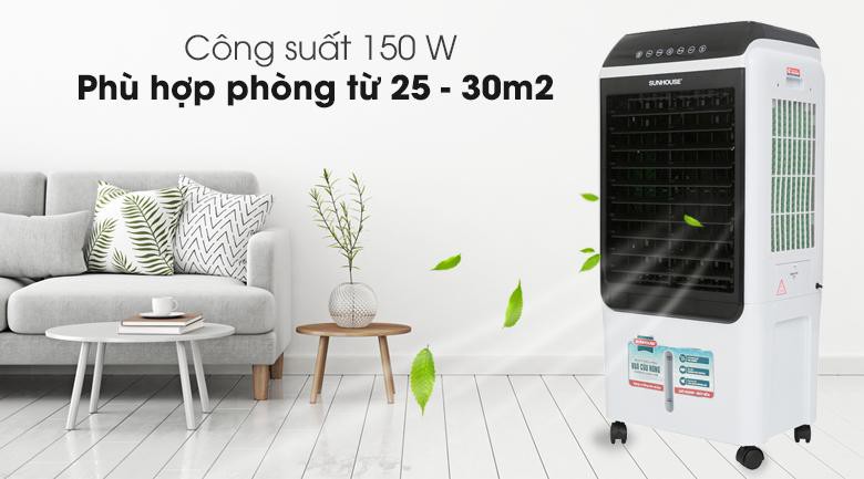 Quạt điều hòa Sunhouse SHD7727 trưng bày mới 99%-Chế độ đảo gió 2 chiều trái - phải. Tạo ion lọc sạch khô