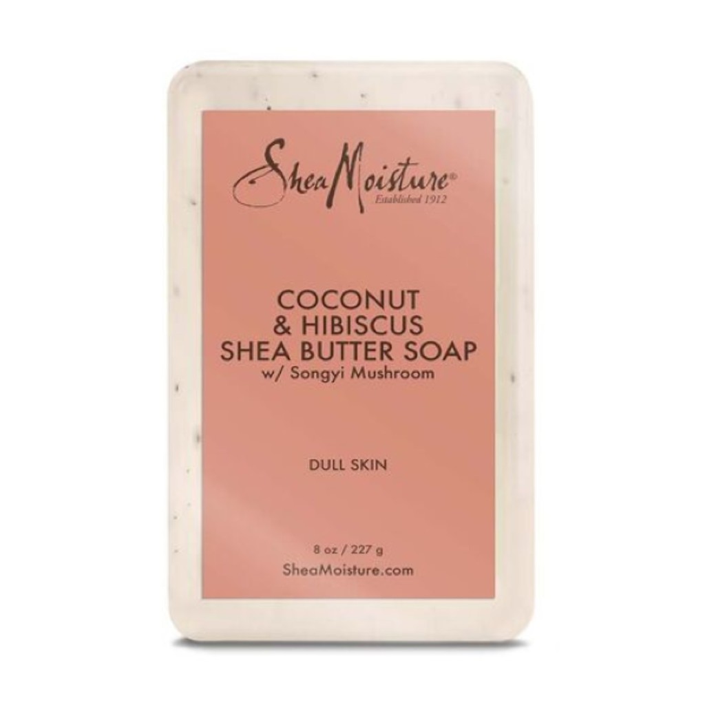 Shea Moisture xà phòng dưỡng cho da xỉn màu COCONUT &amp; HIBISCUS Shea Butter Soap 230gram