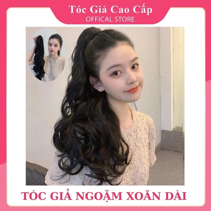 Tóc giả ngoặm xoăn đuôi dài kèm ảnh thật ❇️freeship ❇️