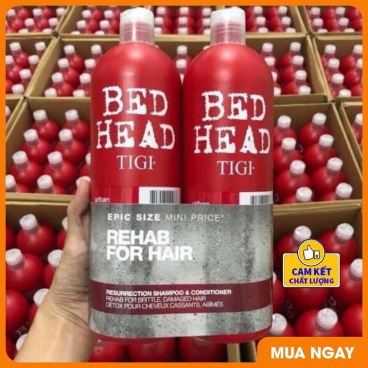FREESHIP TOÀN QUỐC - Dầu Gội TiGi Đỏ 1500ML/Cặp [Phục Hồi Tóc Hư Tổn]
