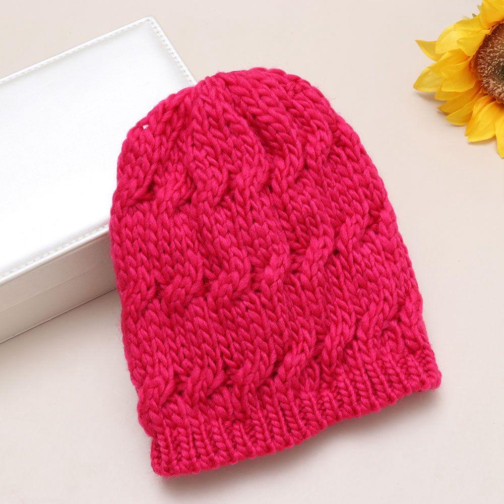 Mũ Beanie Dệt Kim Màu Trơn Dễ Thương Chất Lượng Cao Cho Nam Và Nữ