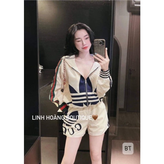 Sét áo gió lá +quần sooc hàng  QCL1
